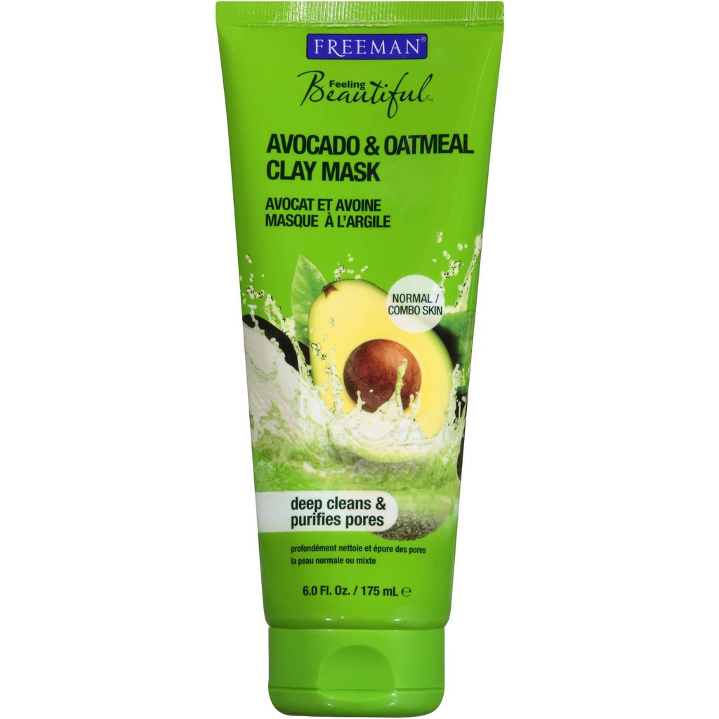 [Auth69] Mặt nạ Freeman Avocado&Oatmeal Clay Mask cho da thường da khô,bổ sung độ ẩm và làm sạch sâu