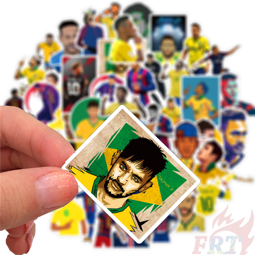 Set 50 Miếng Dán Hình Cầu Thủ Bóng Đá Trang Trí Đa Dụng