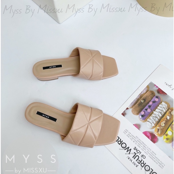 Dép bệt nữ bản ngang đường chỉ giữa 1.5cm thời trang MYSS - DE85