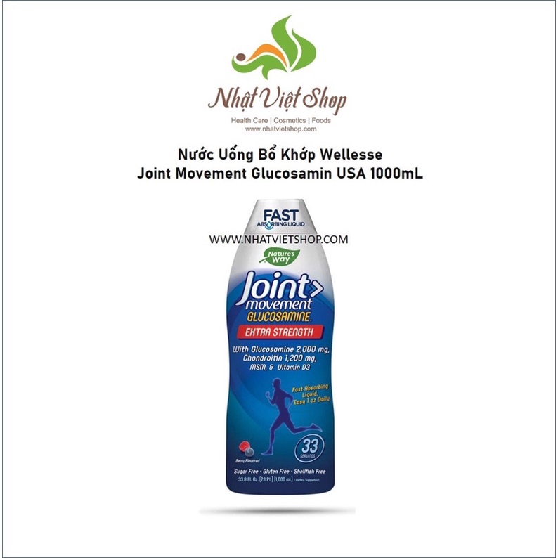 Nước Uống Bổ Khớp Wellesse Joint Movement Glucosamin USA 1000mL