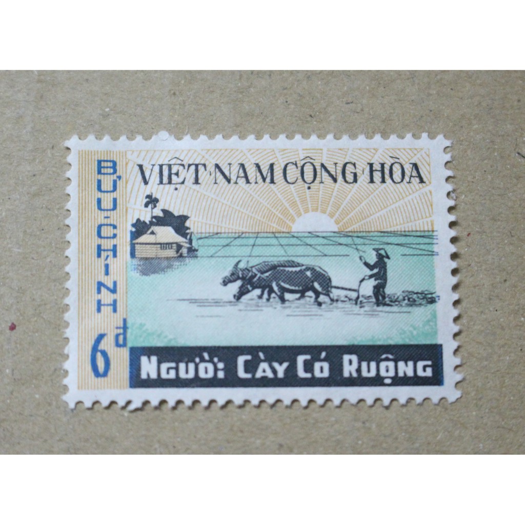 Tem sưu tập Tem Việt Nam Cộng Hòa Người cày có ruộng 1970