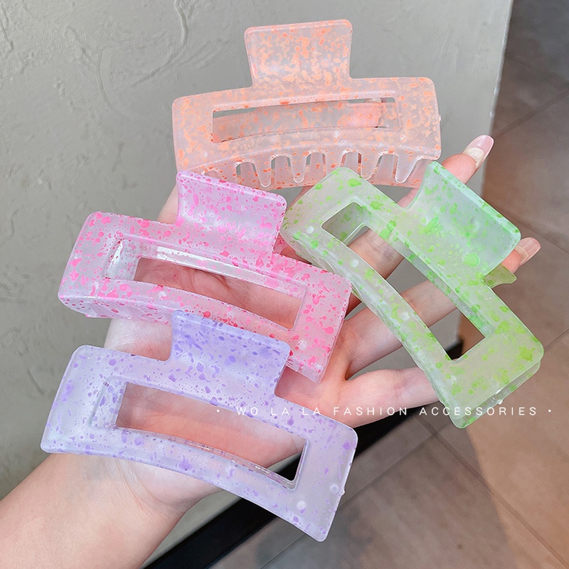 Kẹp Tóc Càng Cua Lớn Bằng Acrylic Thời Trang Hàn Quốc Thanh Lịch Dễ Phối Đồ