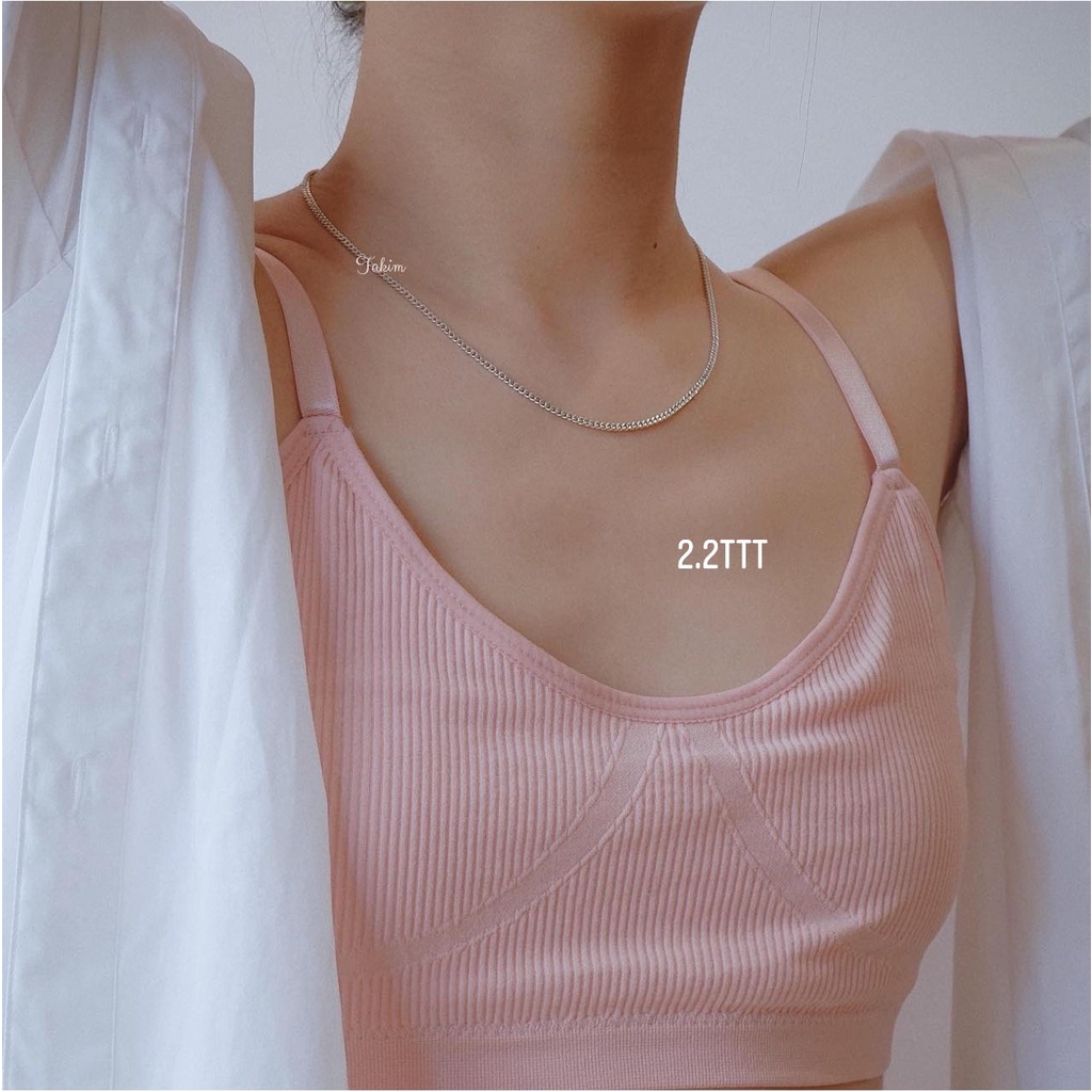Dây chuyền xích bạc nguyên chất cho nữ