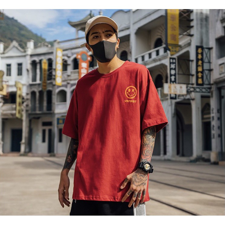 Áo Thun Oversize Nam Mặt Cười Smiling - TTL753 - Chất Cotton Xịn Xò - 4 Màu Đẹp Nhức Nách | BigBuy360 - bigbuy360.vn