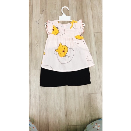 Bộ tole bé gái phối màu trơn 9-28kg