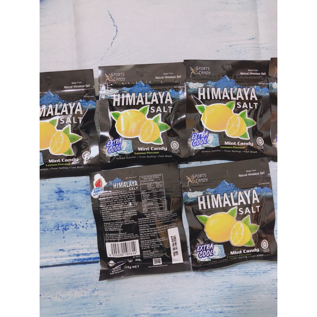 HỘP KẸO CHANH MUỐI HIMALAYA VỊ BẠC HÀ (12GÓI X 15G)