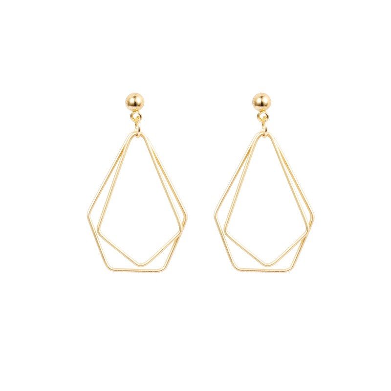 Khuyên Tai C55 Kiểu Bất Đối Xứng Phong Cách Hàn Quốc Trẻ Trung Dành Cho Phụ Nữ