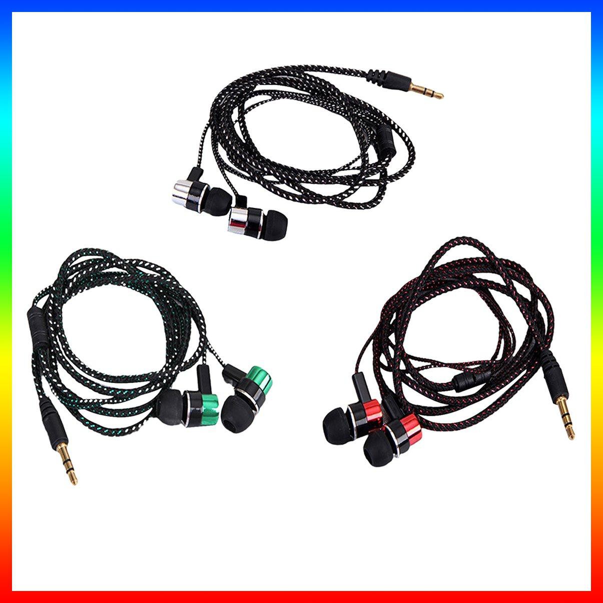 Tai Nghe Nhét Tai Dây Bện Âm Thanh Siêu Trầm 1 Cái