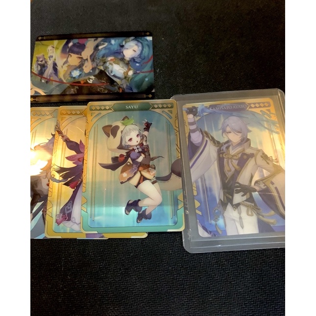 Genshin Impact Metal Card thẻ bài combo Official