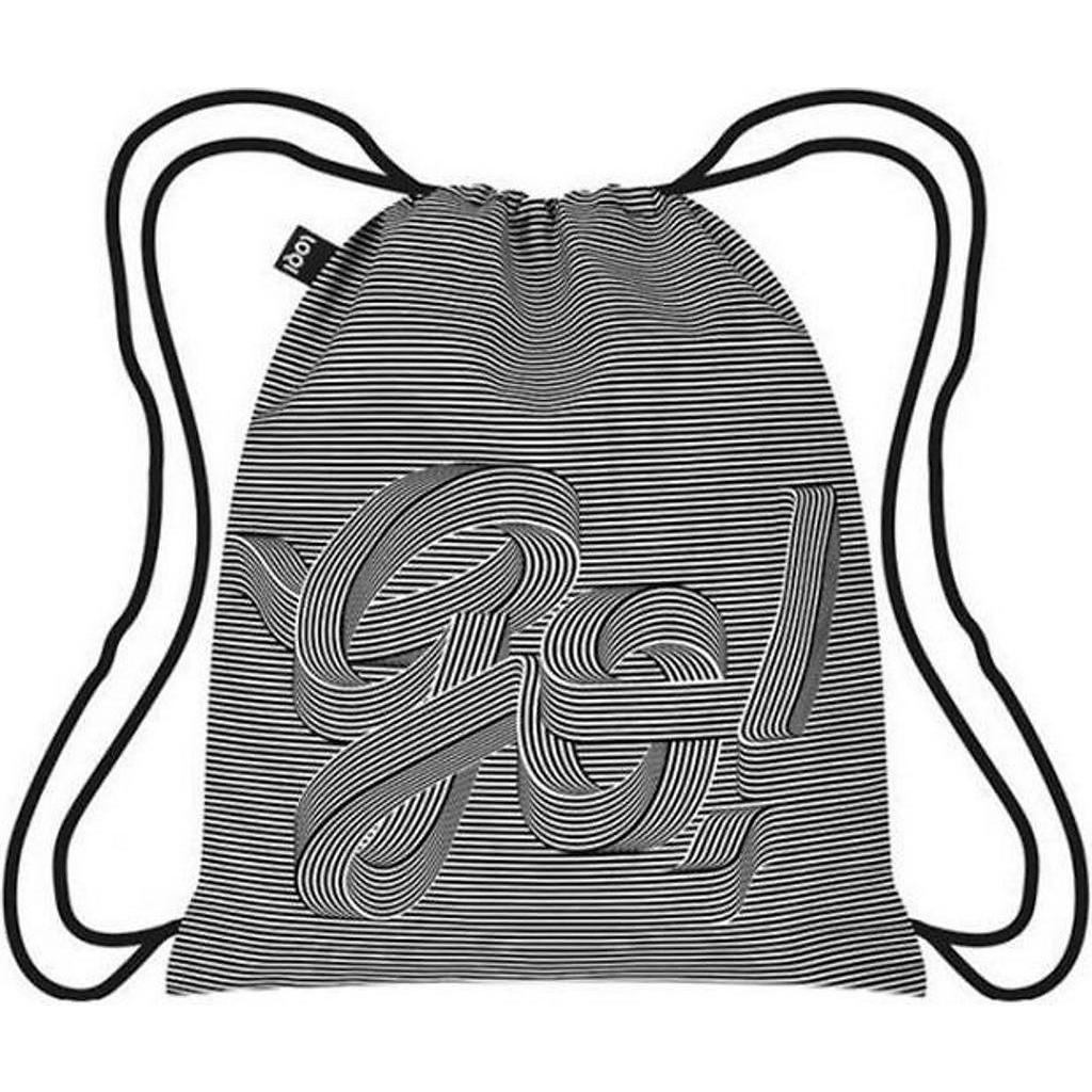 Balo Đa Năng Hình Sọc Đen Trắng Loqi (43 x 34 cm)