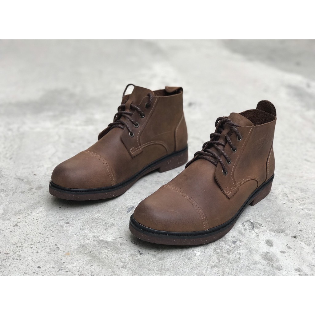 Giày bốt nam da bò cao cổ Redwing Desert phong cách bụi bặm nam tính