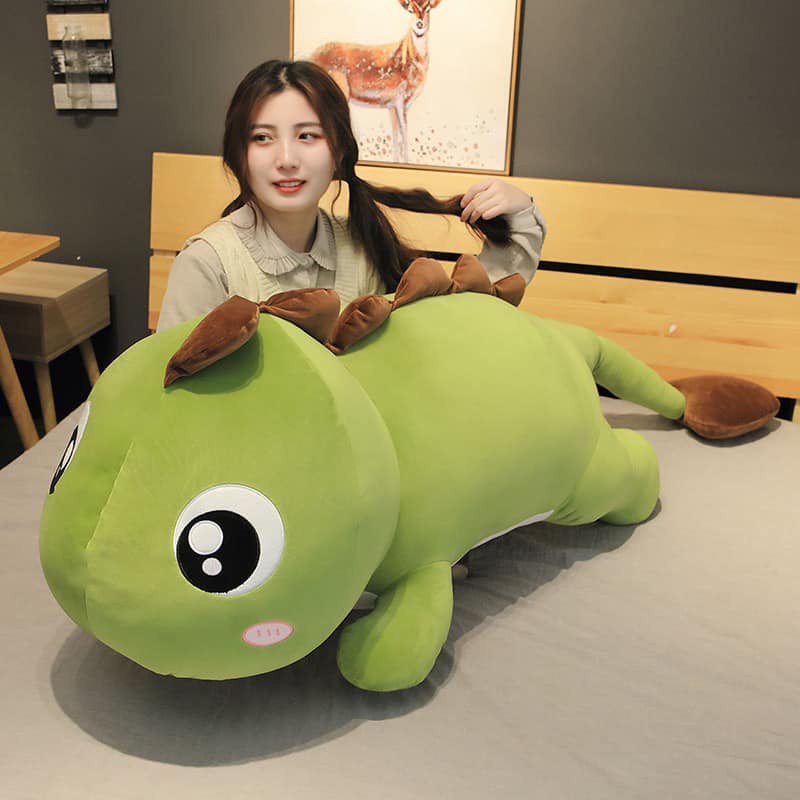 GẤU BÔNG KHỦNG LONG MẮT LỒI, KHỦNG LONG ĐUÔI TIM  [LOẠI 1] FULL GÒN DỄ THƯƠNG DÀI NHƯ GỐI ÔM CÓ SIZE LỚN