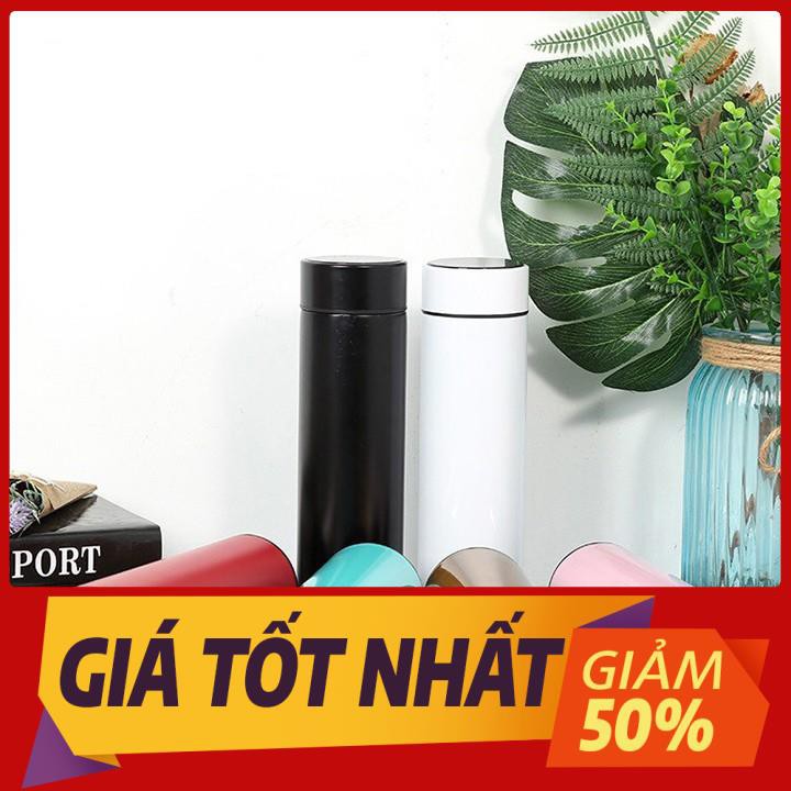 [FREE SHIP] Bình giữ nhiệt 500ml có màn hình hiển thị nhiệt độ-giữ nước nóng,lạnh - pin năng lượng mặt trời