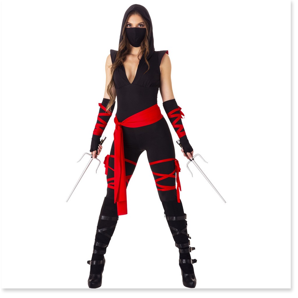 Trang phục đeo mặt nạ Nữ chiến binh Ninja Trò chơi