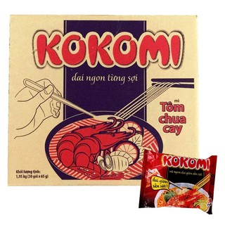 Thùng 30 gói x 65g Mì Tôm Kokomi