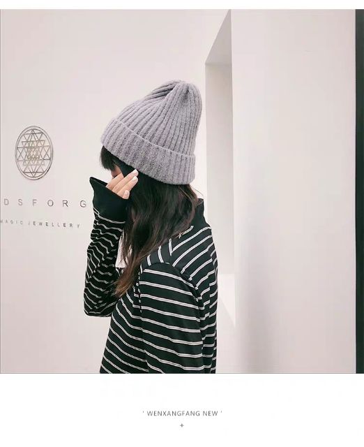 Mũ len trơn nam nữ các màu