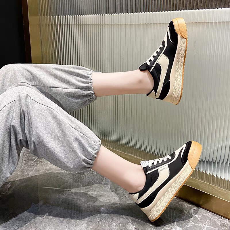 Giầy thể thao nữ da lộn SIMPLE mix mầu siêu tinh tế