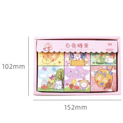 Set 6 Hộp Sticker Mini 56 Miếng - Hình Dán Mini