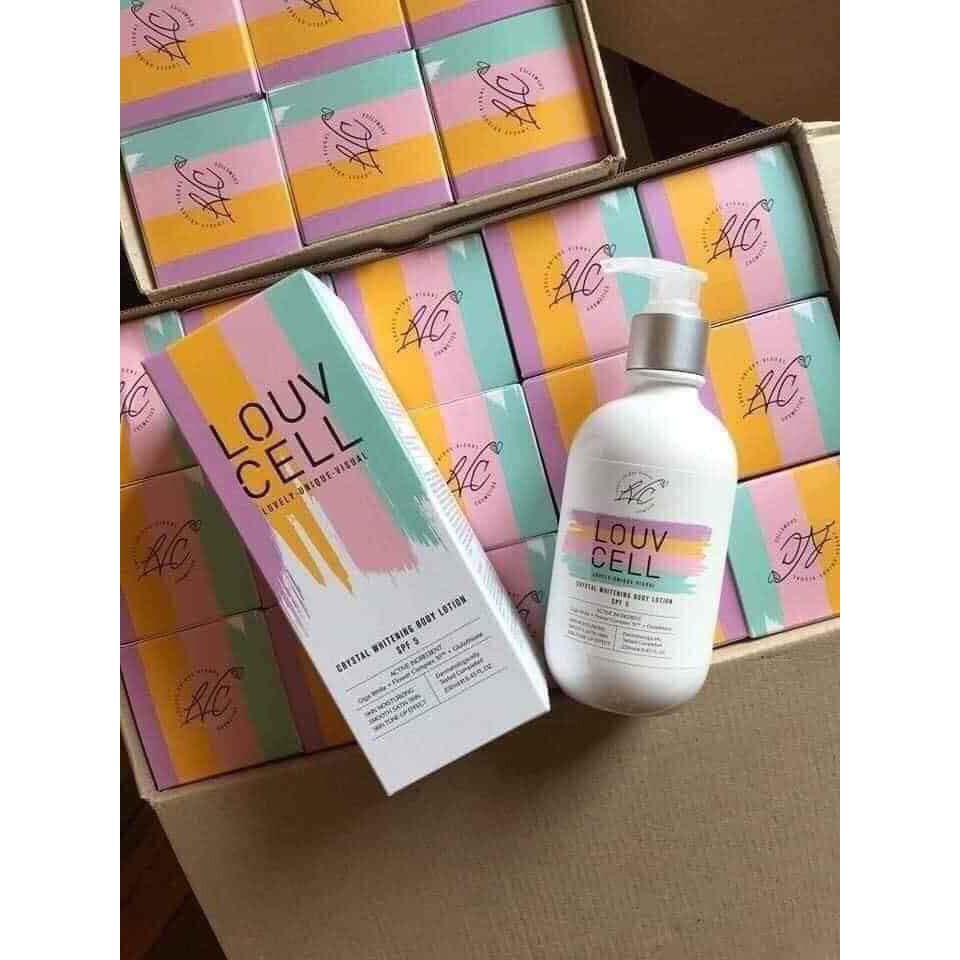 Kem dưỡng trắng da body Louv Cell 250ml 💖Freeship💖 Lotion dưỡng trắng da Louv Cell làm trắng mịn da không bắt nắng