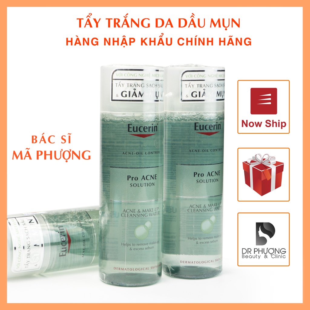 [CHÍNH HÃNG]Nước Tẩy Trang Cho Da Dầu Mụn EUCERIN ProACNE Acne&Makeup Cleansing Water