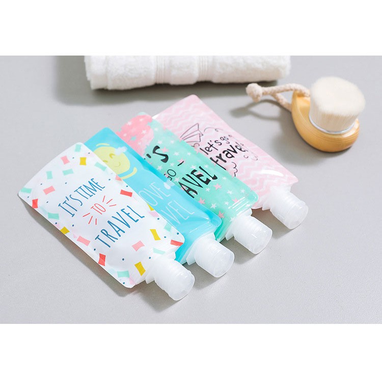 Set 4 túi đựng mỹ phẩm chiết dạng lỏng tiện dụng