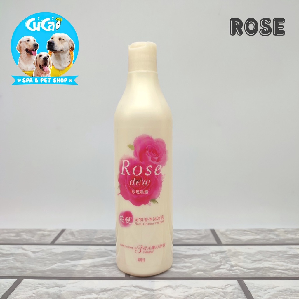 Sữa tắm nước hoa cho chó mèo Joyce & Dolls 400ml lưu hương thơm lâu, sữa tắm cho chó mèo cao cấp - Củ Cải Pet Shop