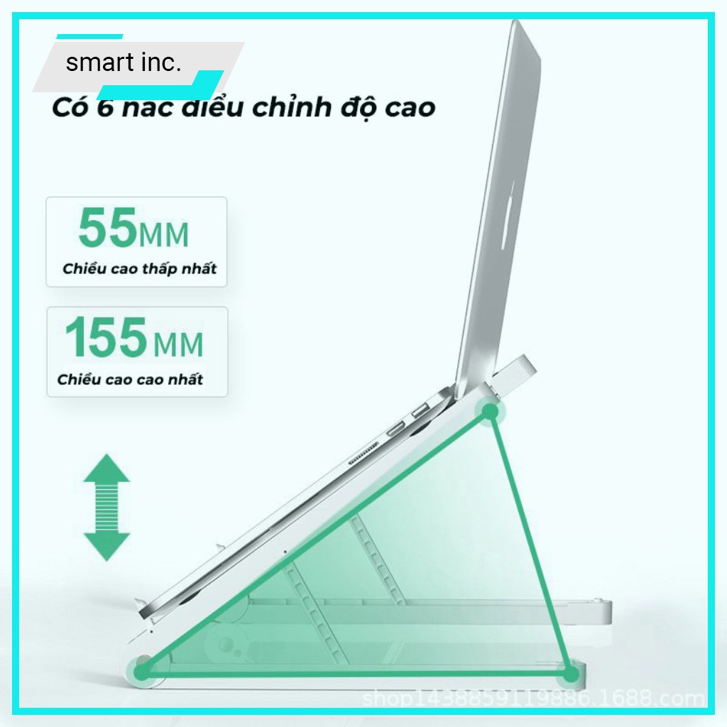 Đế Làm Mát Laptop Macbook Giá Đỡ Tản Nhiệt Cao Su Chịu Lực