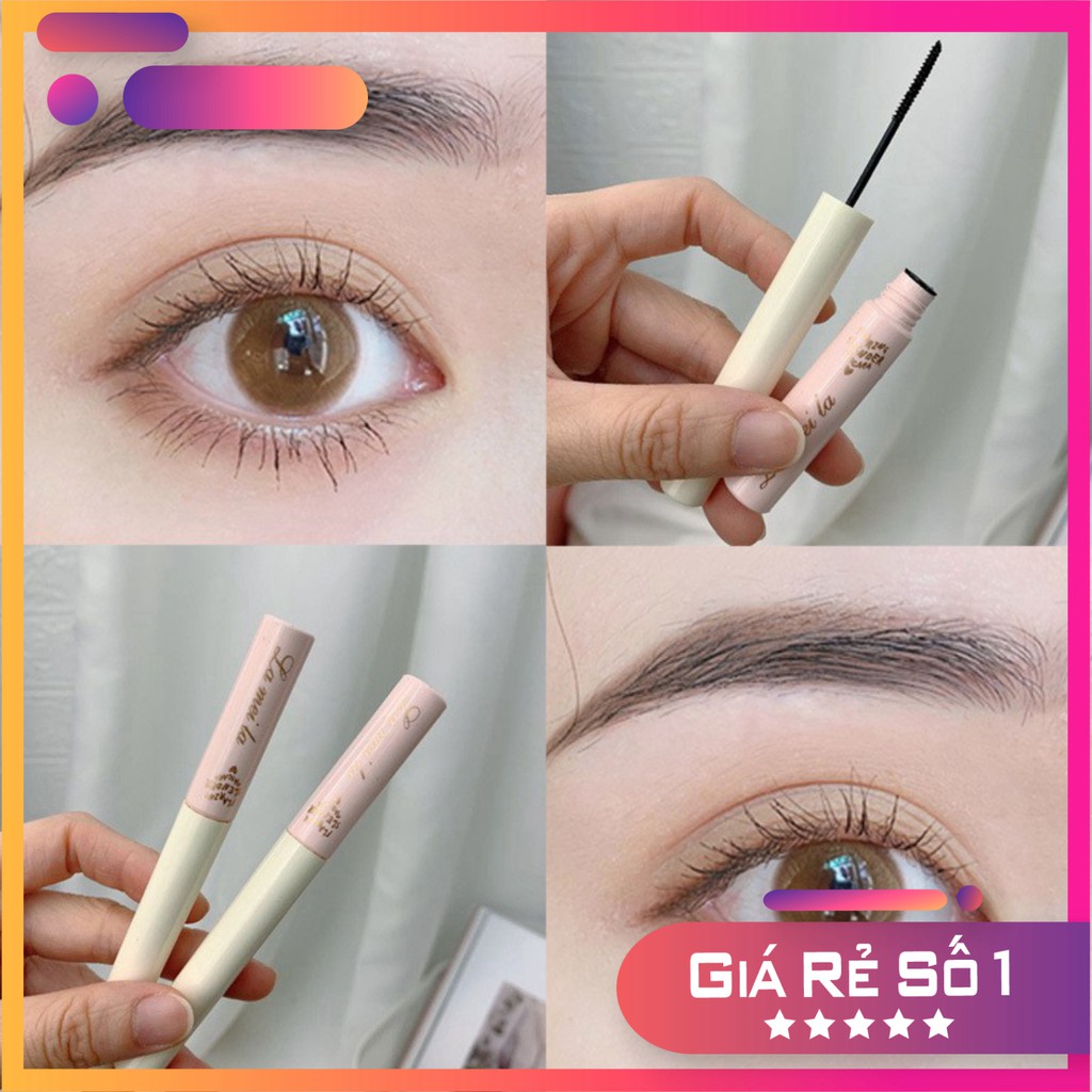 Mascara Siêu Mảnh Tơi Mi Lameila Skinny Microcara Vỏ Hồng, Giữ Cho Đôi Mi Dày Hơn Và Cong Vút Trong Thời Gian Dài