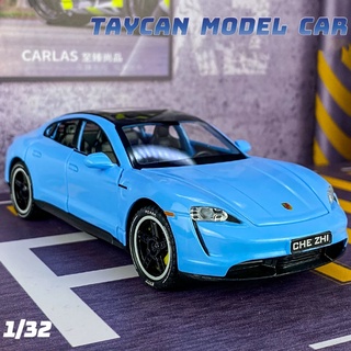 Mô hình xe hơi porsche taycan bằng hợp kim tỉ lệ 1: 32