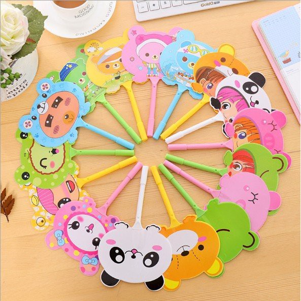 Quạt mini cầm tay nhiều hình siêu dễ thương giá rẻ 3 in 1 heo/gấu/thỏ/slime/cute/bút/bi/lợn lala17