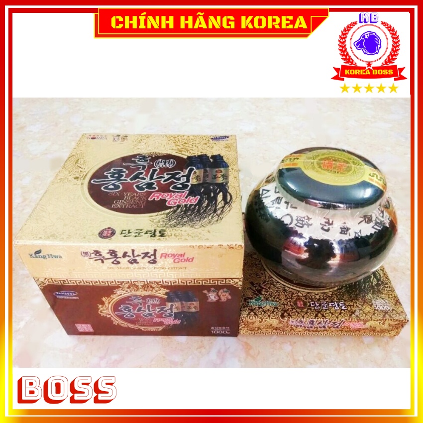Cao Hắc Sâm Kanghwa Hàn Quốc Korea Black Ginseng Extract, Hũ 1kg