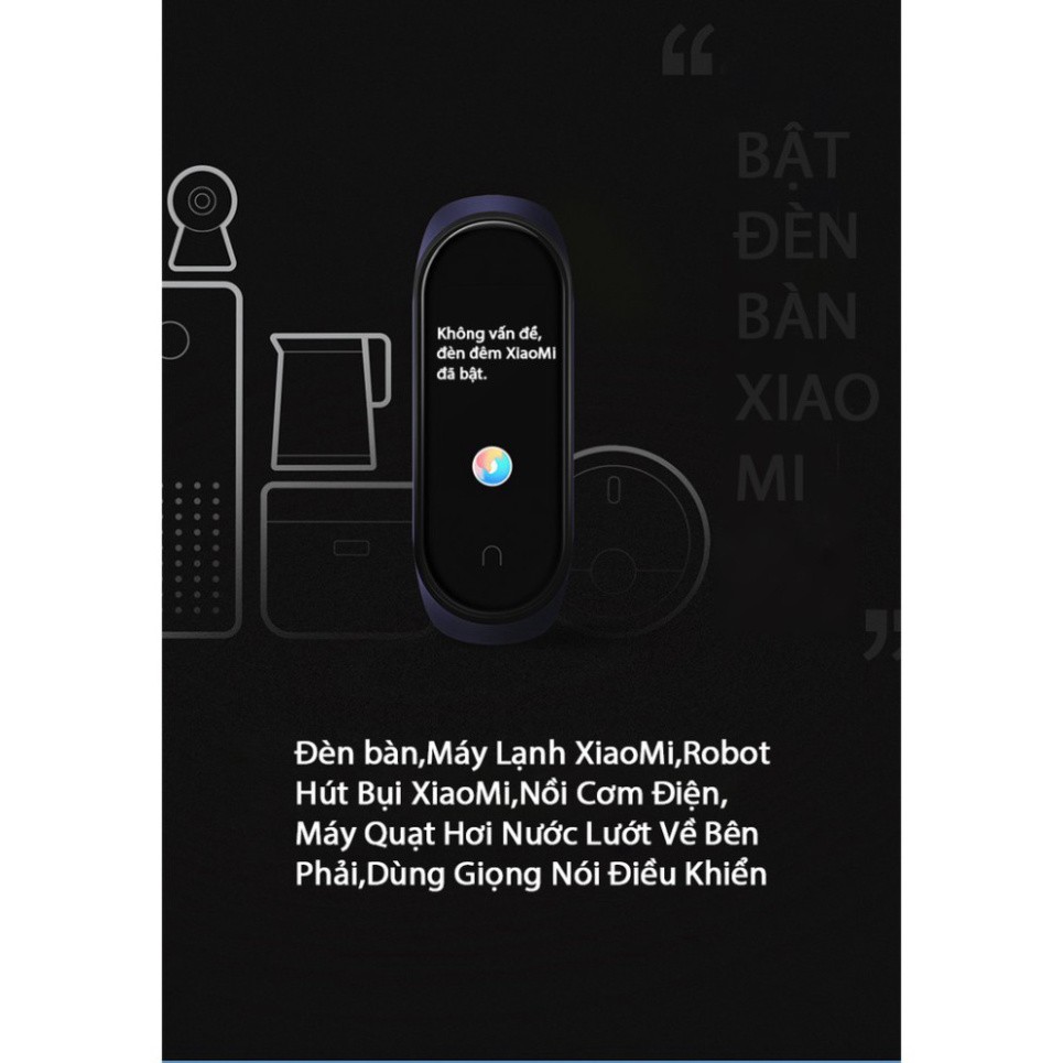 THANH LÝ XẢ KHO XiaoMi MiBand 4 đồng hồ thông minh band AI Màng hình 7 sắc Đo nhịp tim đo huyết bước chân app tập thể dụ