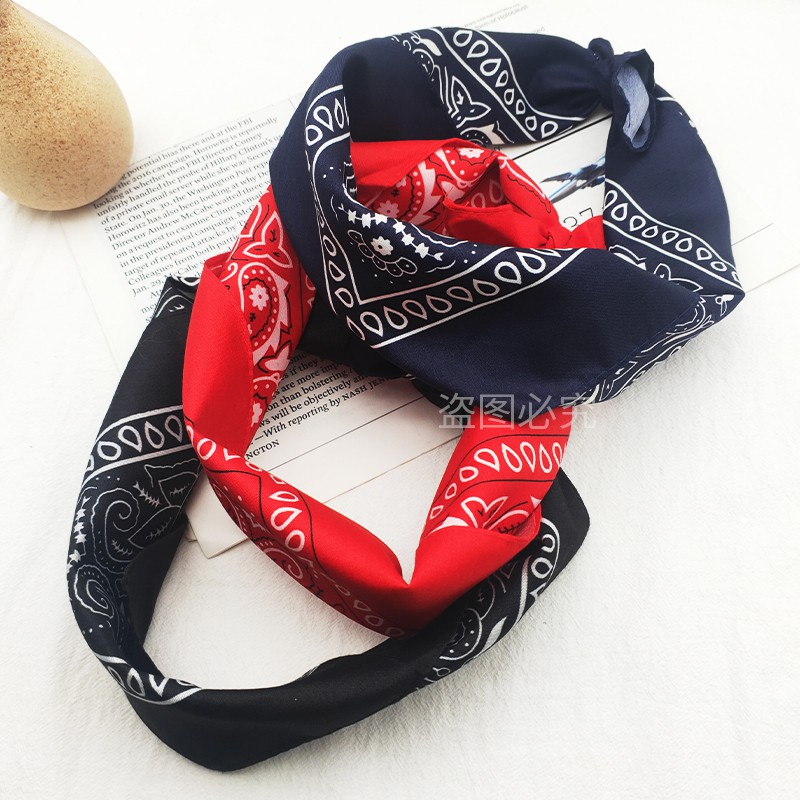 Khăn Turban Hiphop; Khăn Bandana phong cách Streetwear nhiều màu 55x55cm; K01 - BONMIE