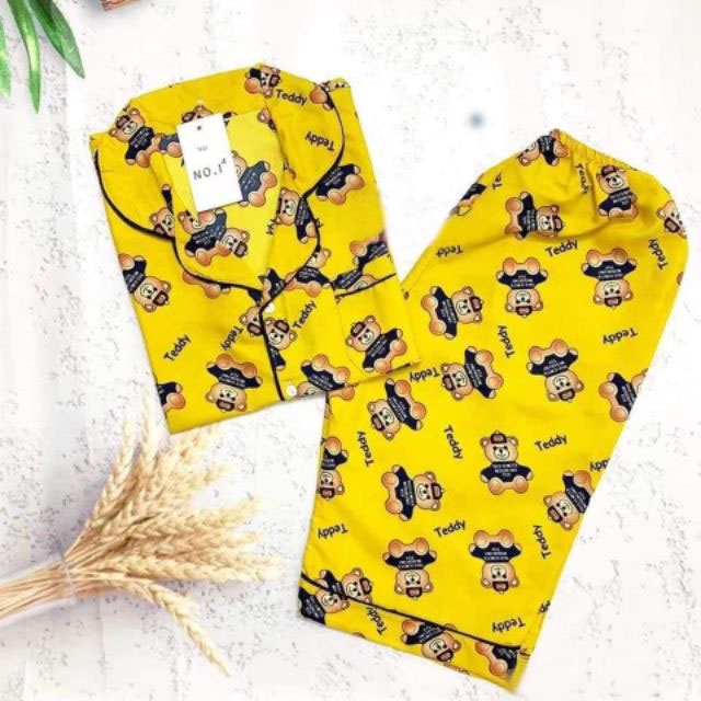 Xả !!! Bộ pijama lửng cho nữ chất kate thái_Xả