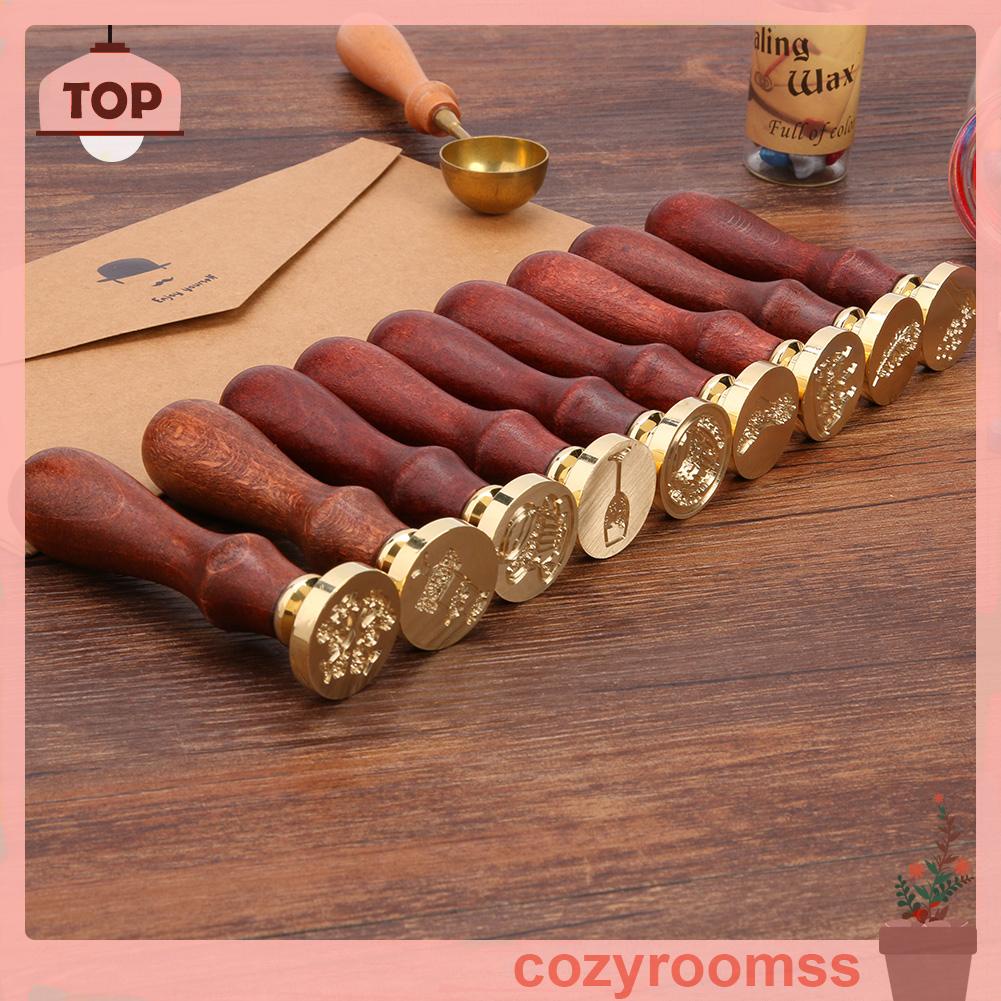 Con Dấu Sáp In Họa Tiết Cây Cối Cổ Điển Dùng Trang Trí Diy