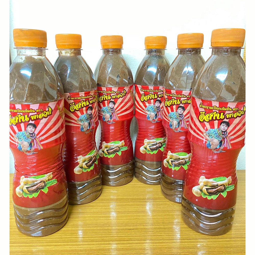 Sốt mắm me Thái Lan nguyên chất 500ml đóng chai Esan Phasuab làm gỏi đu đủ somtum น้ำมะขามเปียก