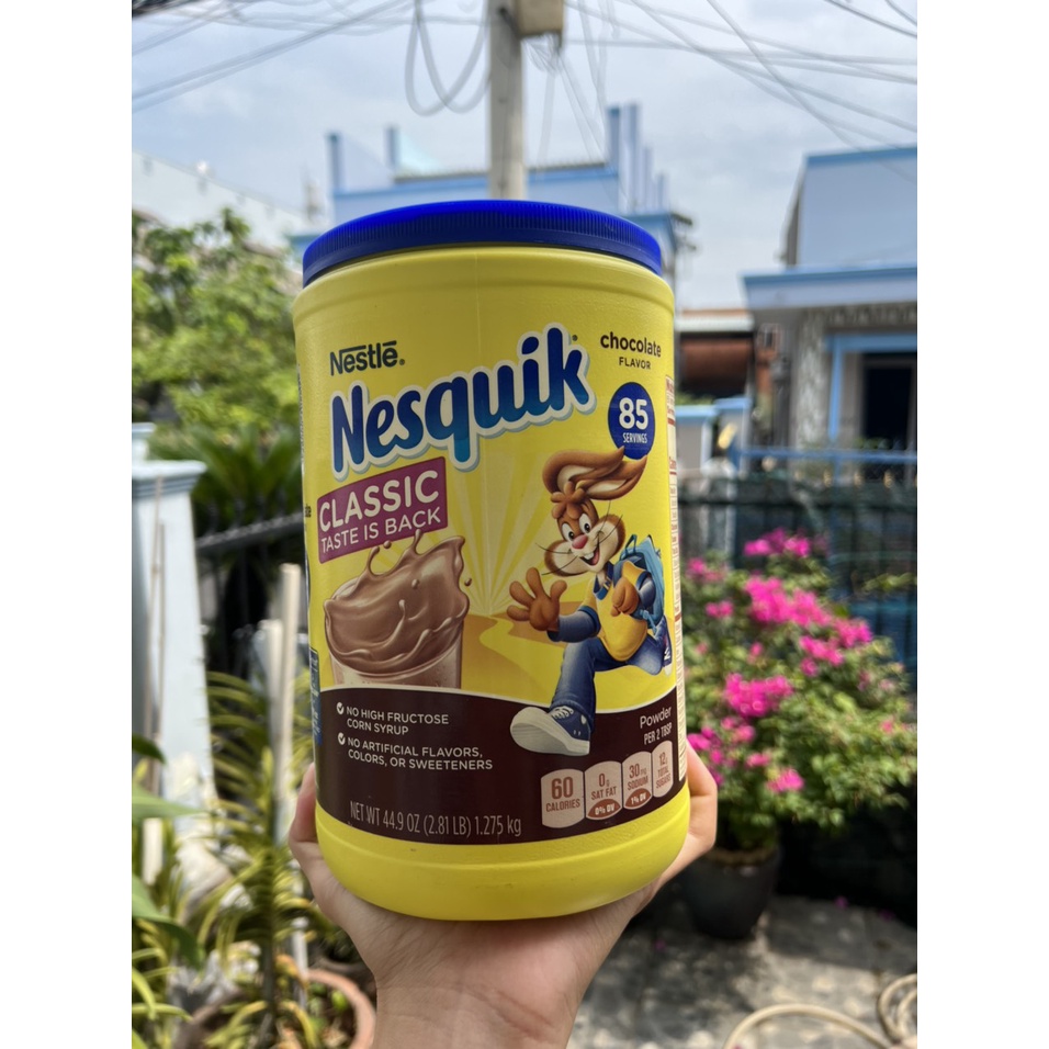 BỘT CACAO MỸ NESTLE NESQUIK CHOCOLATE POWDER MỸ 1,275KG