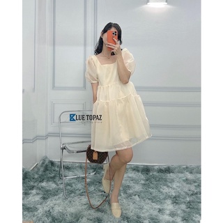 Đầm oganza bồng siêu xinh