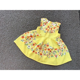 Váy Lennco hoa màu sắc cho bé gái(13-17kg)
