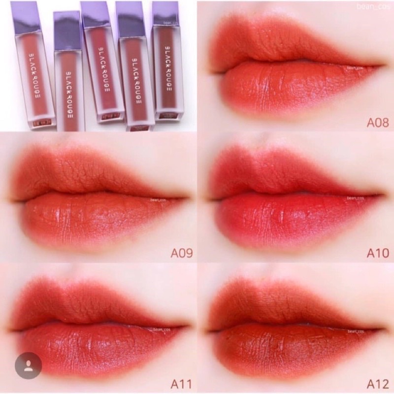 (Full Màu A01-A45) Son kem lì Black Rouge Air Fit Velvet Tint Ver8 Ver 8 A06 A12 | BigBuy360 - bigbuy360.vn