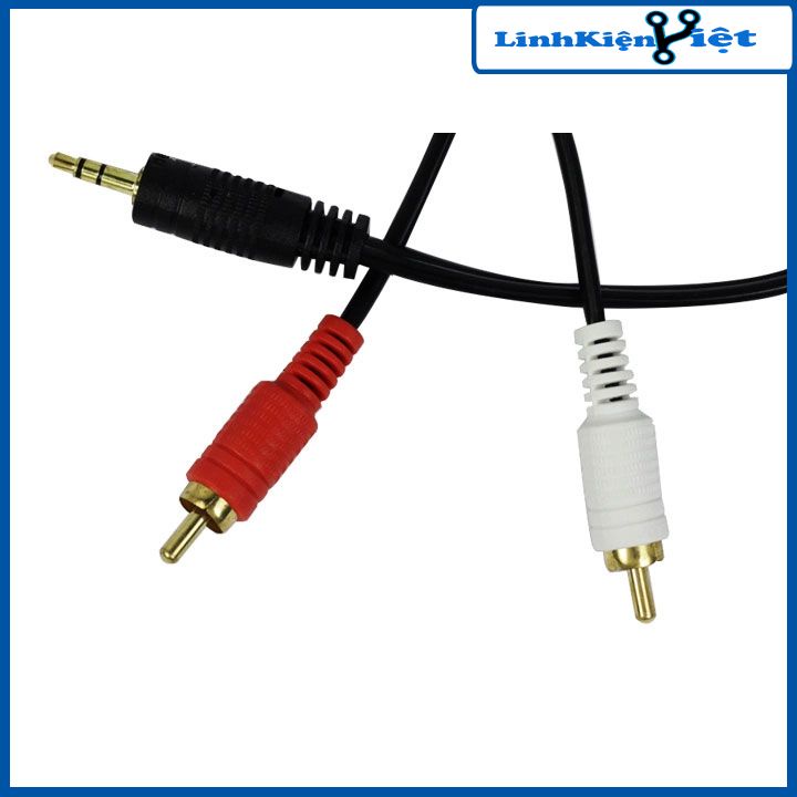Dây loa 1 đầu 3.5 ra 2 AV dài 1,5m