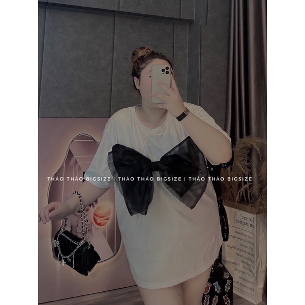 Áo phông nơ ngực siêu to - MÚP BIGSIZE 60-100KG