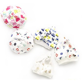Mũ sơ sinh in hình chất liệu cotton cho bé