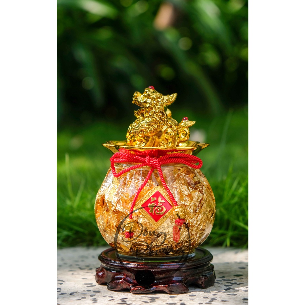 Chậu Vàng Lá Tài Lộc - Trái Thơm Vàng Nước - Chậu Tỳ Hưu - Chậu Cóc Thiềm Thừ Tài Lộc May Mắn - Chiêu Tài Tấn Lộc