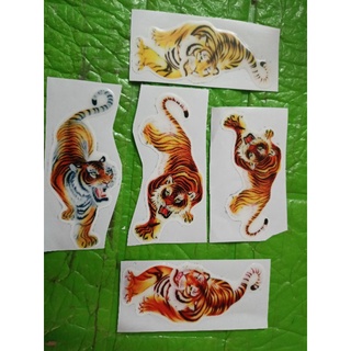 Bộ 5 tem nổi hình cọp 3D siêu đẹp