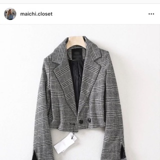 Áo khoác blazer kẻ