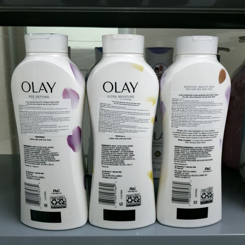 Sữa Tắm Dưỡng Da,Dưỡng Ẩm OLay Fresh Outlast Body Wash Mỹ 650ml