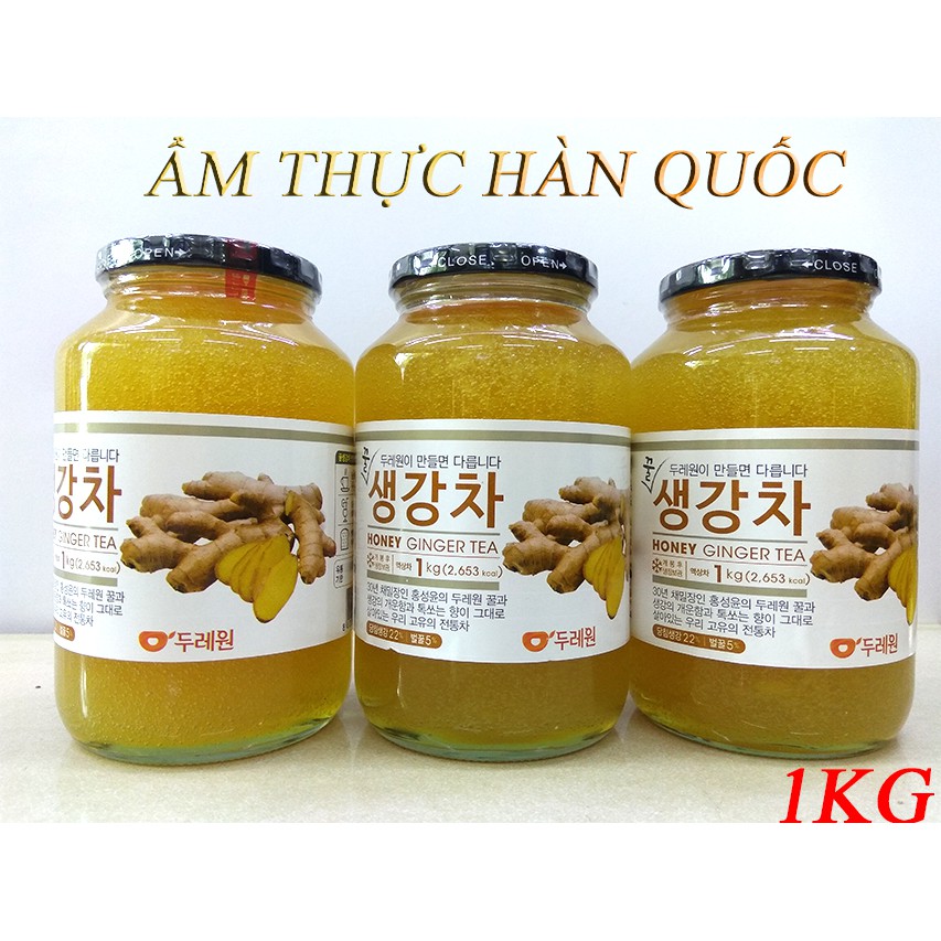 TRÀ GỪNG MẬT ONG HÀN QUỐC LỌ 1KG (alifoodmart)