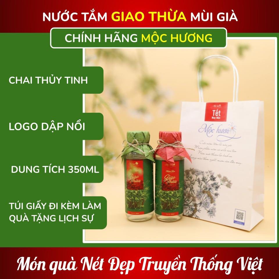 Nước Mùi Già Mộc Hương Xông tắm Tất Niên - Thanh tẩy nhà sạch sẽ- Nên dùng 1 lọ tắm, 1 lọ lau bàn thờ