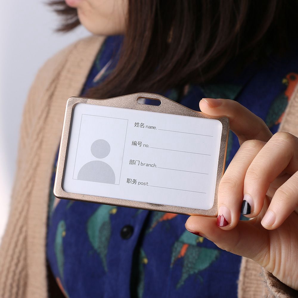 Dụng cụ đựng thẻ bằng kim loại thời trang